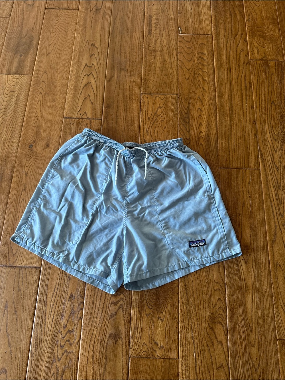 Patagonia Light Blue Swim Trunks